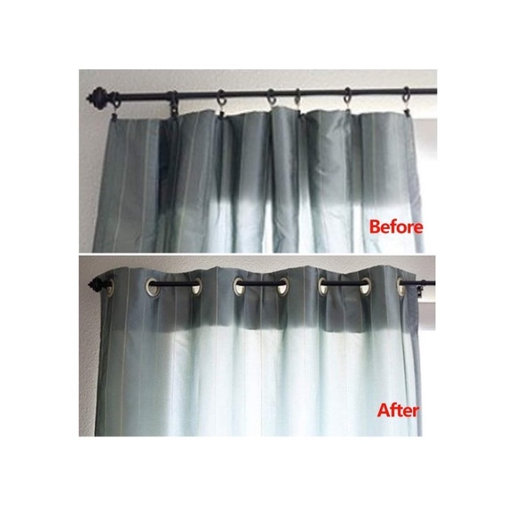 Set of 32 Gold Plastic Curtain Grommet Rings D.I.Y. - Picture 7 of 10